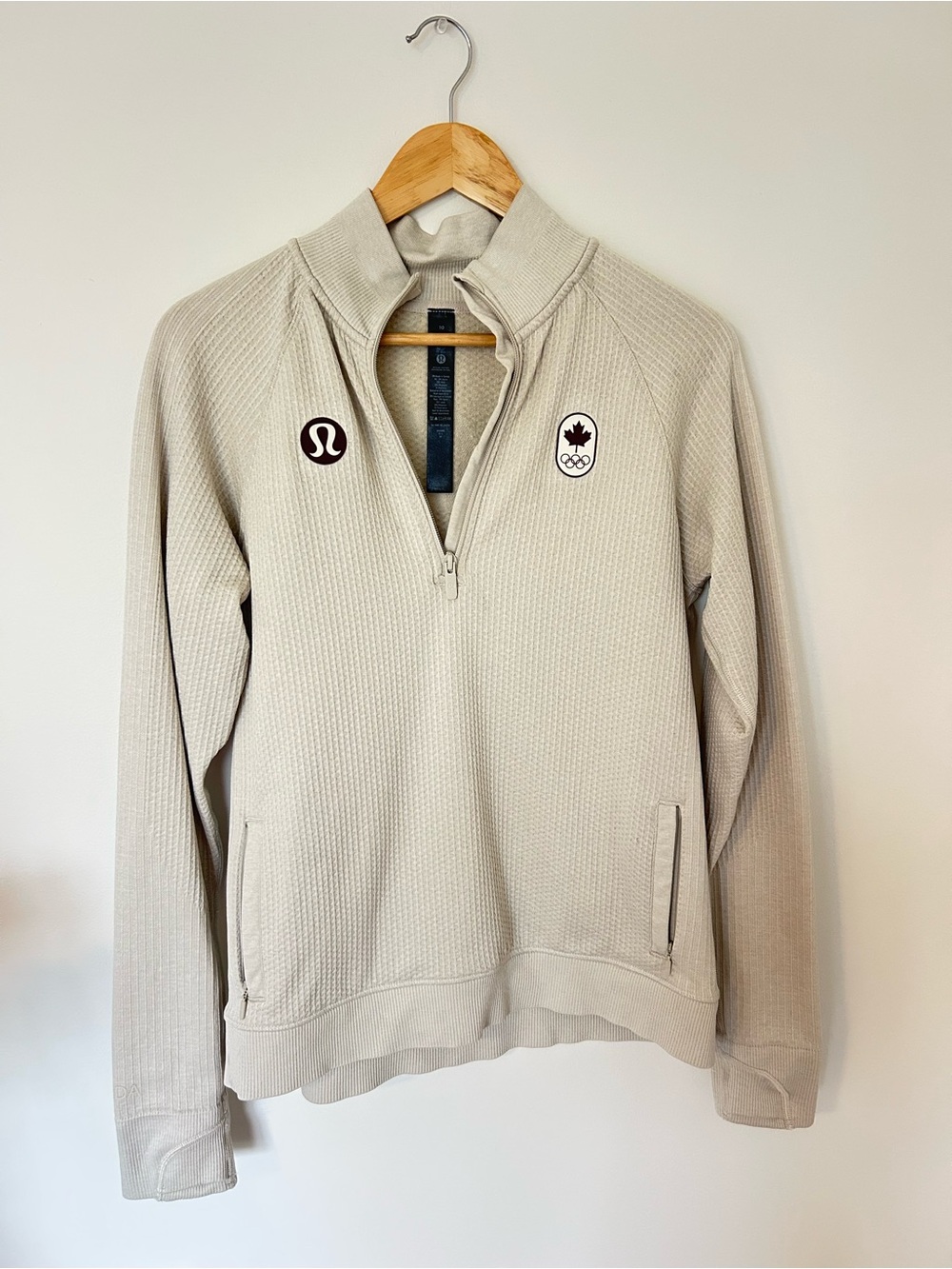Lululemon Team Canada Engineered Warmth Half Zip Pullover